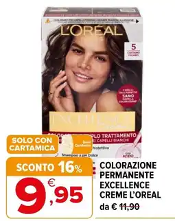Iperal Colorazione permanente Excellence Creme L'Oréal offerta