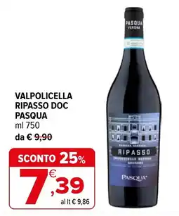Iperal Valpolicella Ripasso DOC Pasqua offerta