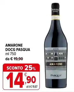 Iperal Amarone DOCG Pasqua offerta