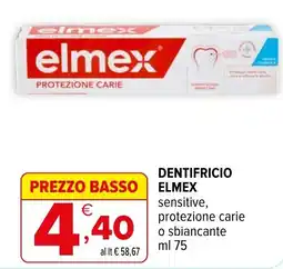 Iperal Dentifricio Elmex sensitive offerta
