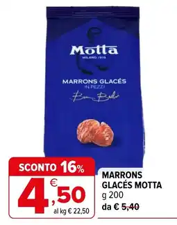 Iperal Marrons glacés Motta offerta