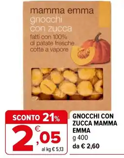 Iperal Gnocchi con zucca mamma emma offerta