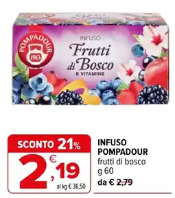 Iperal Infuso pompadour frutti di bosco offerta