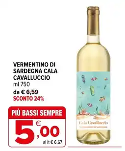 Iperal Vermentino di Sardegna Cala Cavalluccio offerta