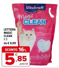 Iperal Lettiera magic clean classic offerta