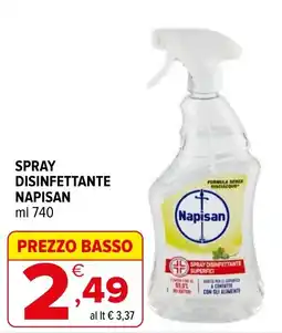 Iperal Spray disinfettante Napisan offerta