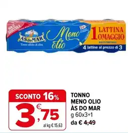 Iperal Tonno meno olio As do Mar offerta