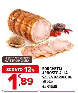 Iperal Porchetta arrosto alla salsa barbecue offerta