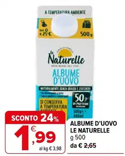 Iperal Albumi d'uovo Le Naturelle offerta