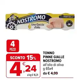 Iperal Tonno pinne gialle nostromo offerta