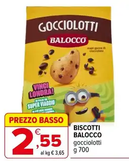 Iperal Biscotti Balocco gocciolotti offerta
