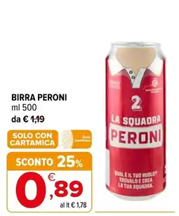 Iperal Birra Peroni offerta