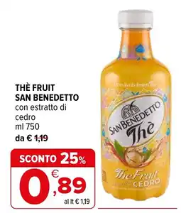 Iperal Thè Fruit San Benedetto con estratto di cedro offerta