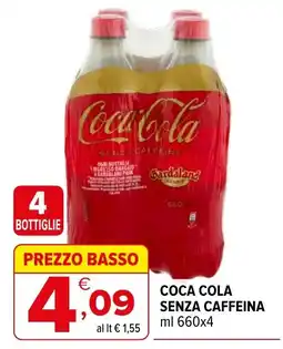 Iperal Coca Cola senza caffeina offerta