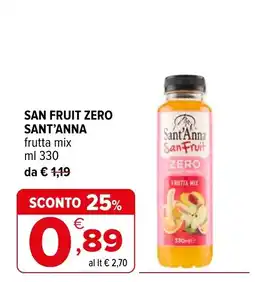 Iperal San Fruit Zero Sant'Anna frutta mix offerta
