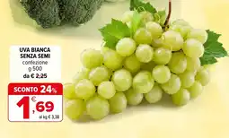 Iperal Uva bianca senza semi offerta