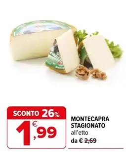 Iperal Montecapra stagionato offerta