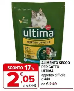 Iperal Alimento secco per gatto ultima appetito difficile offerta