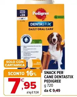 Iperal Snack per cane Dentastix Pedigree offerta