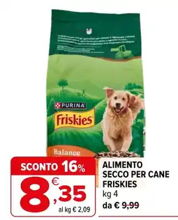 Iperal Alimento secco per cane Friskies offerta