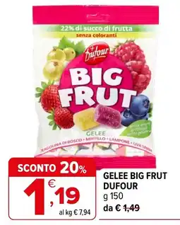Iperal Gelee Big Frut Dufour offerta