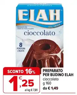 Iperal Preparato per budino Elah cioccolato offerta