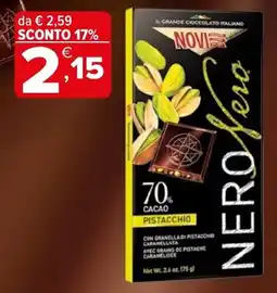 Iperal Novi nero cacao pistacchio offerta