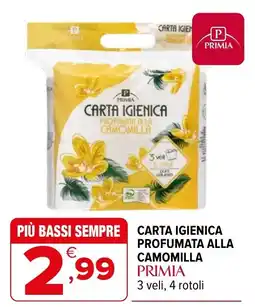 Iperal Carta igienica profumata alla camomilla Primia offerta