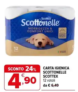 Iperal Carta igienica Scottonelle Scottex offerta