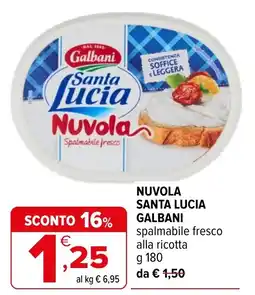 Iperal Nuvola Santa Lucia Galbani spalmabile fresco alla ricotta offerta