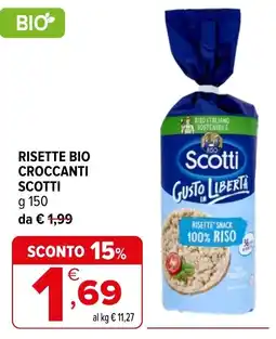 Iperal Risette bio croccanti Scotti offerta