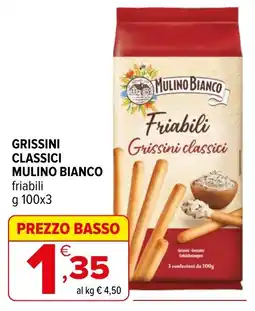 Iperal Grissini classici Mulino Bianco friabili offerta