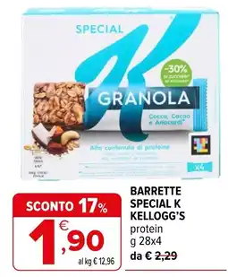 Iperal Barrette Special K Kellogg's protein offerta