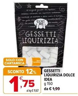Iperal Gessetti liquirizia Dolce Idea offerta