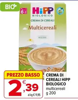 Iperal Crema di cereali Hipp biologico multicereali offerta