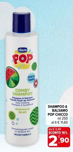 Iperal Shampoo & Balsamo Pop Chicco offerta