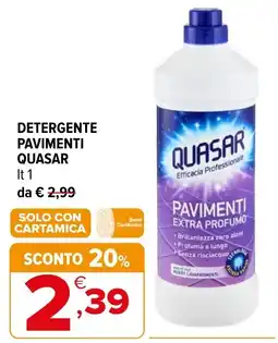 Iperal Detergente pavimenti Quasar offerta