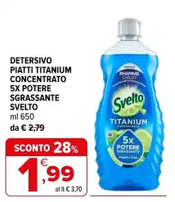 Iperal Detersivo piatti titanium concentrato svelto offerta