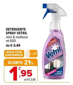 Iperal Detergente spray Vetril offerta