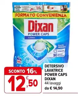 Iperal Detersivo lavatrice power caps Dixan offerta