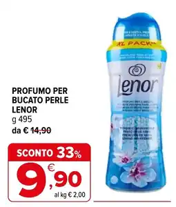 Iperal Profumo per bucato perle lenor offerta