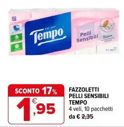 Iperal Fazzoletti pelli sensibili Tempo offerta