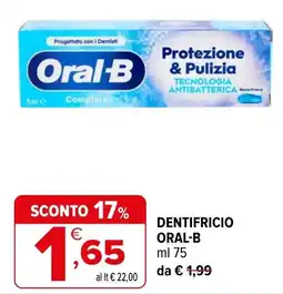 Iperal Dentifricio Oral-B offerta