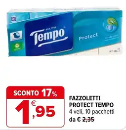 Iperal Fazzoletti Protect Tempo offerta