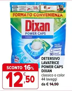 Iperal Detersivo lavatrice power caps dixan offerta