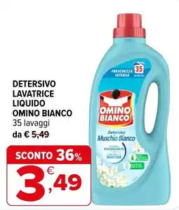Iperal Detersivo lavatrice liquido Omino Bianco offerta