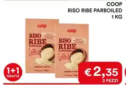 Coop COOP RISO RIBE PARBOILED 1 KG offerta