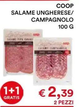 Coop COOP SALAME UNGHERESE/CAMPAGNOLO 100 G offerta