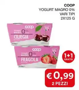 Coop COOP Yogurt Magro 0% offerta
