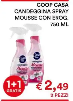 Coop COOP CASA CANDEGGINA SPRAY MOUSSE CON EROG offerta